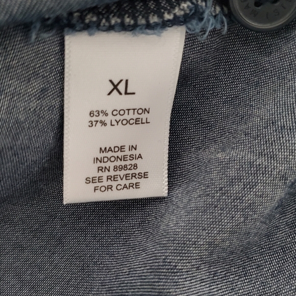 Martha Stewart Dark Denim Swing Top Size S - Picture 5 of 6
